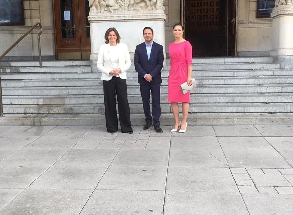 Crown Princess Victoria wore By Malene Birger pumps and carried By Malene Birger Koonia Clutch bag