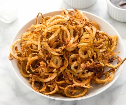 HEALTHY OIL-FREE BAKED CURLY FRIES