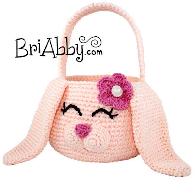 amigurumi crochet Easter Bunny basket