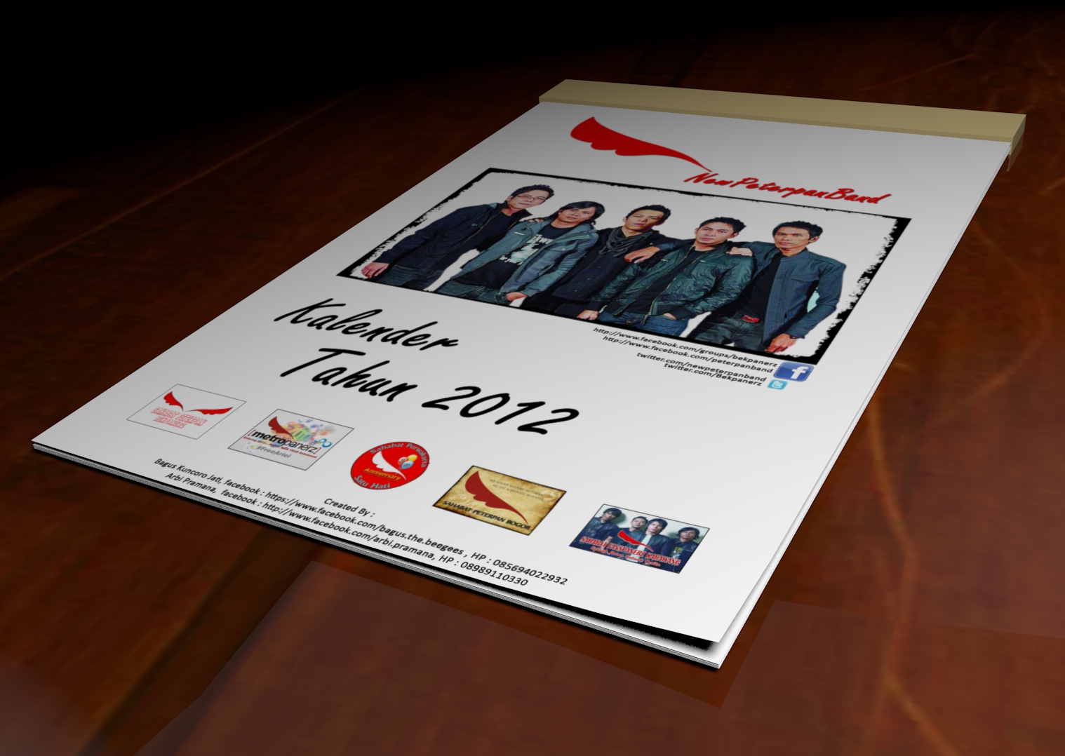 membuat kalendar dengan blender