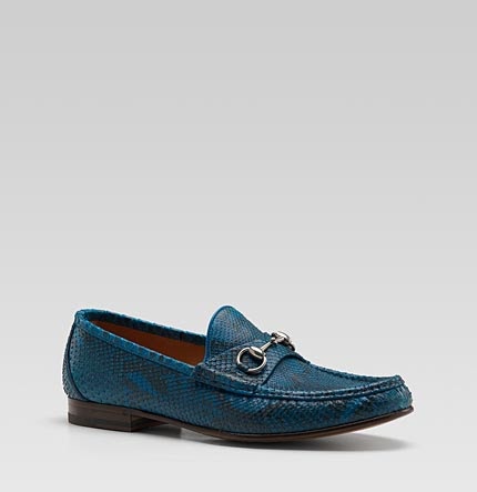 gucci python loafer
