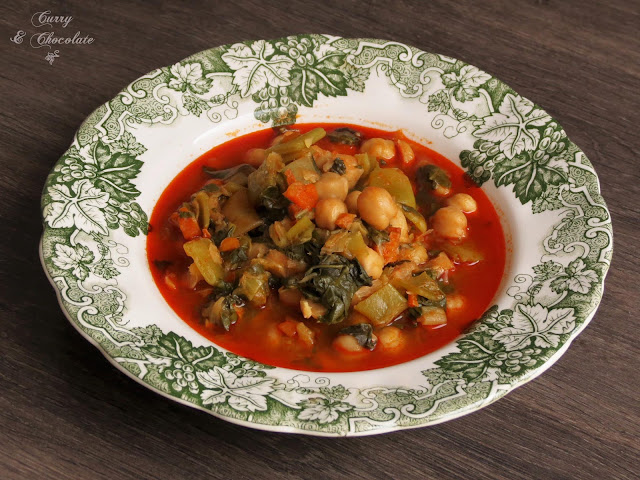 Potaje de garbanzos con verdura – Chickpea vegetable stew Potaje de garbanzos con verdura – Chickpea vegetable stew