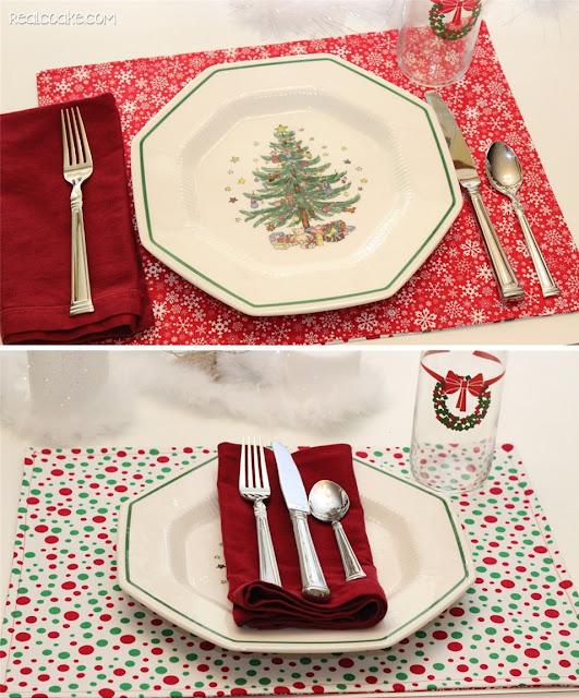 Cute sewing pattern to make DIY Reversible Christmas Placemats. Shows how to make reverisble placemats and has Fun Ideas for the Christmas table, too. | Patterns Cute sewing pattern to make DIY Reversible Christmas Placemats. Shows how to make reverisble placemats and has Fun Ideas for the Christmas table, too. | Patterns