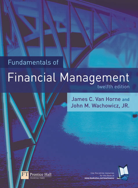 Book: Fundamental of Financial Management 12th Edition by Van Horne
