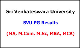 SVU PG Examination Results 2021 SVU PG Examination Results 2021