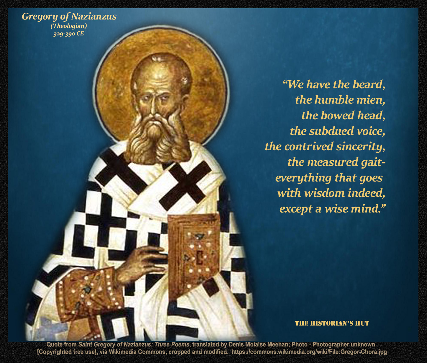 The Historian's Hut Quote Pictures Gregory of Nazianzus