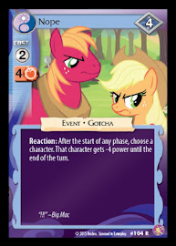 My Little Pony Nope Absolute Discord CCG Card