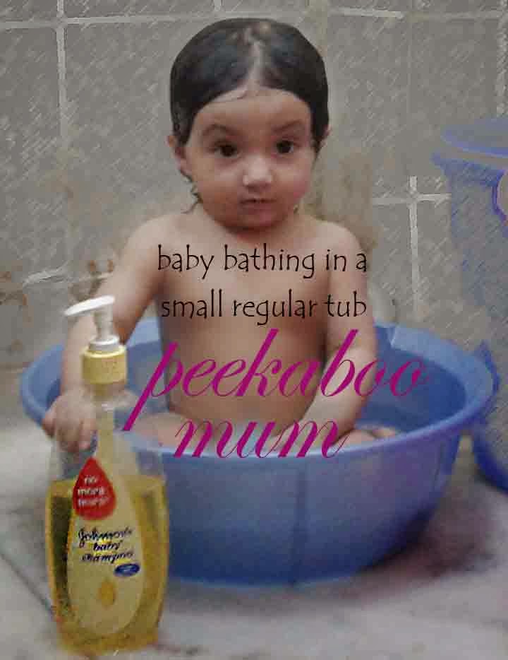 PEEKABOO HOW TO BATH UR NEWBORN BABY? with no tears and cries ; in