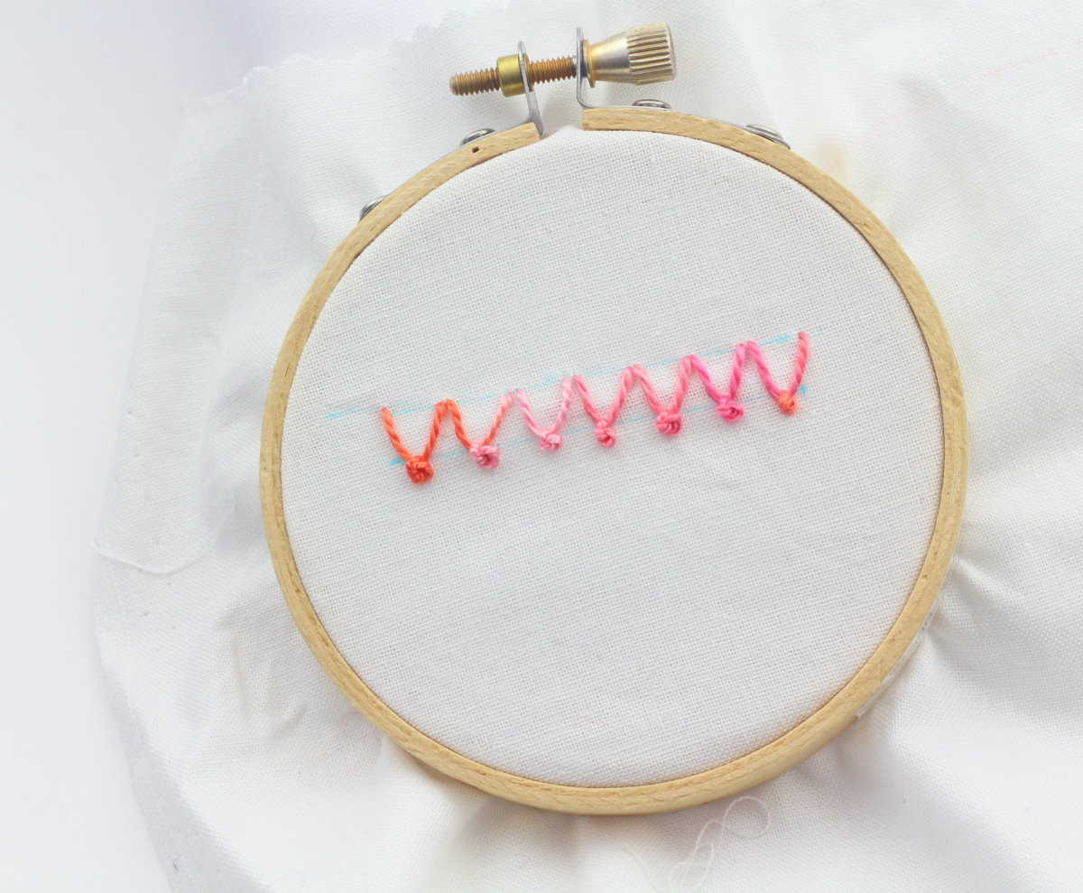 big B French Knot Border Stitch