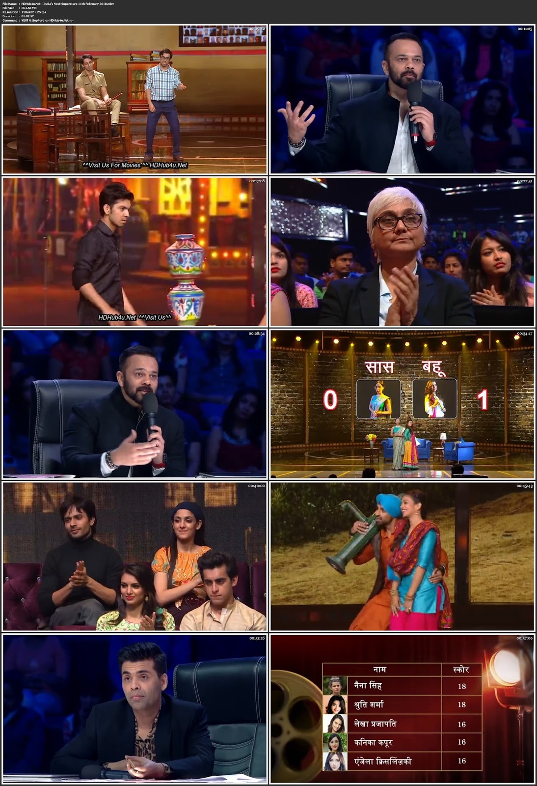 Indias Next Superstars 11th February 2018 HDTV 480p 250MB Download