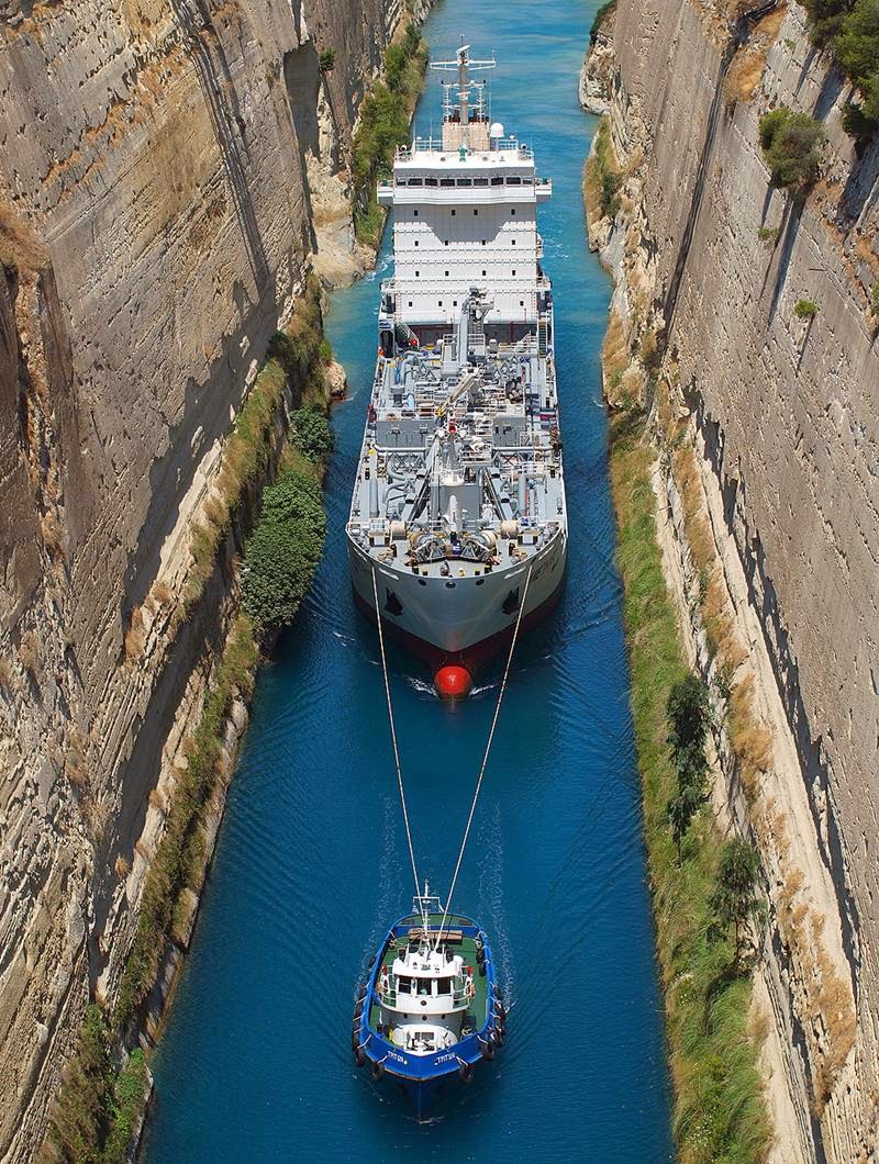 Corinth Canal in Greece | The Narrow shipping Channel in the World