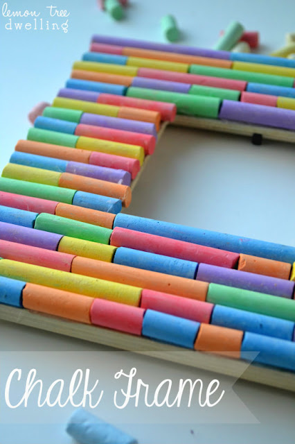 Fun picture frame from Lemon Tree Dwelling - made with chalk!