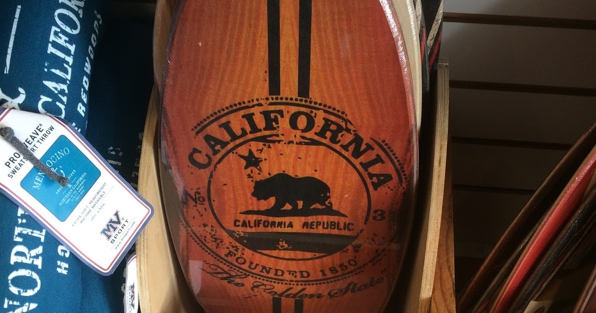 Bear Flag Museum California Bear Flag Mini Surfboard