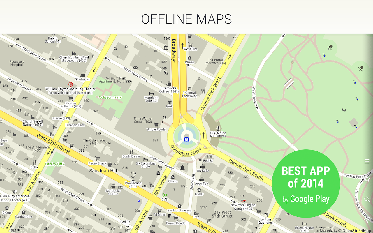 Карта для offline maps