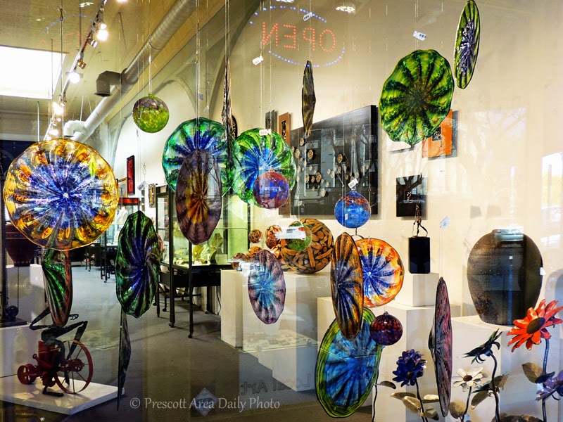 Prescott Area Daily Photo Wednesday Window....Art Glass Through The Glass