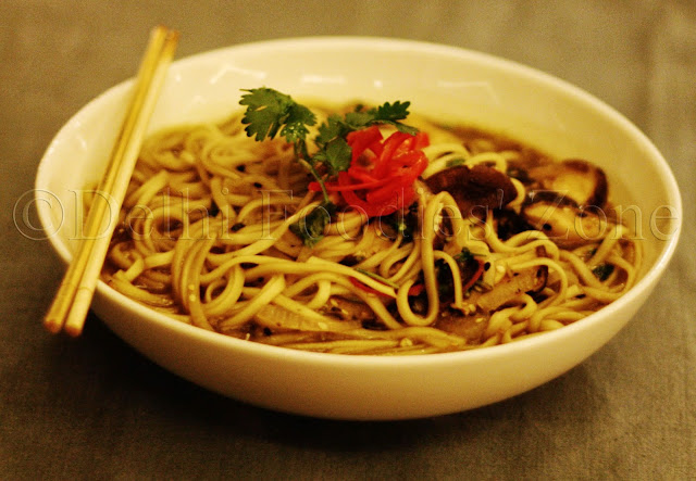 Diva Kitsch, bowl, udon noodles, shiitake