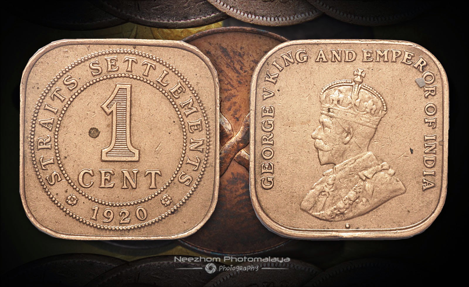 Straits Settlements coin 1 Cent 1920