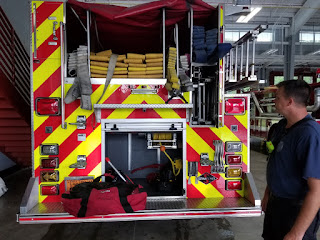 Back of fire truck
