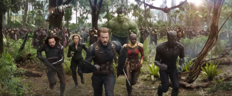 Captain America, Hulk, War Machine, Black Panther, Winter Soldier, Falcon in The Avengers: Infinity War