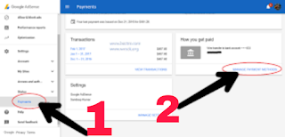 Adsense to bank account linked information