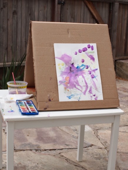 How to make a cardboard art easel (super cheap and super easy!)