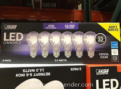 Make sure your house is well lit with the Feit Electric 40W Clear Filament LED Light