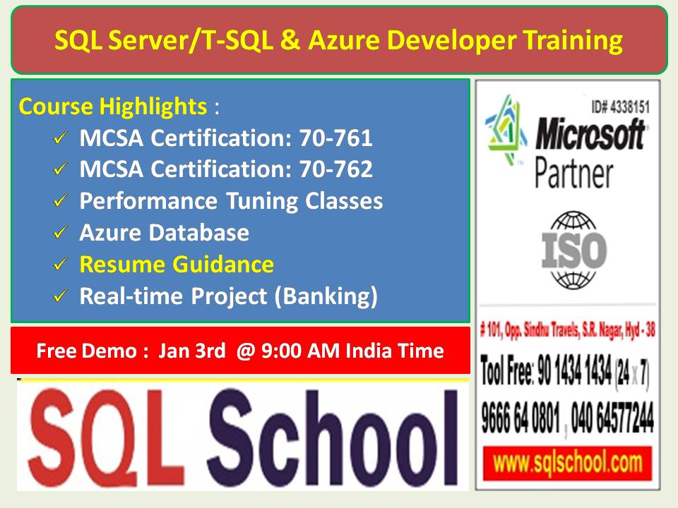SQL Server Reporting Services(SSRS) From SQL School Training Institute ...