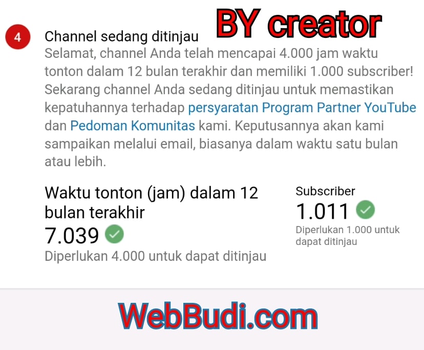 Cara Mengaktifkan Kembali Monetisasi Video Youtube Yang Dinonaktifkan Google Adsense Webbudi Com