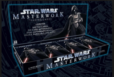 4 Mini Boxes Star Wars Masterwork 2017 Factory Sealed Hobby Box 