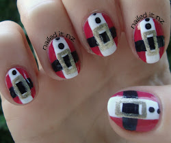 nail santa tutorial claus christmas tutorials