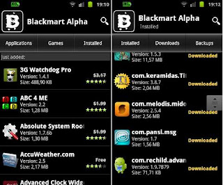 Aplikasi Blcakmart for android