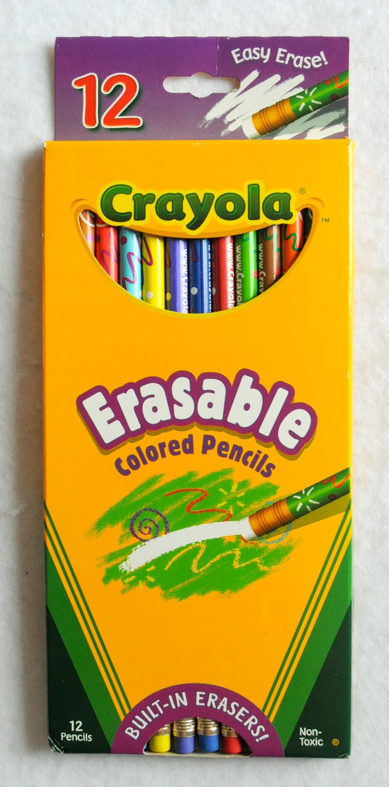 Erasable Colored Pencils What's Inside the Box Jenny's Crayon Collection