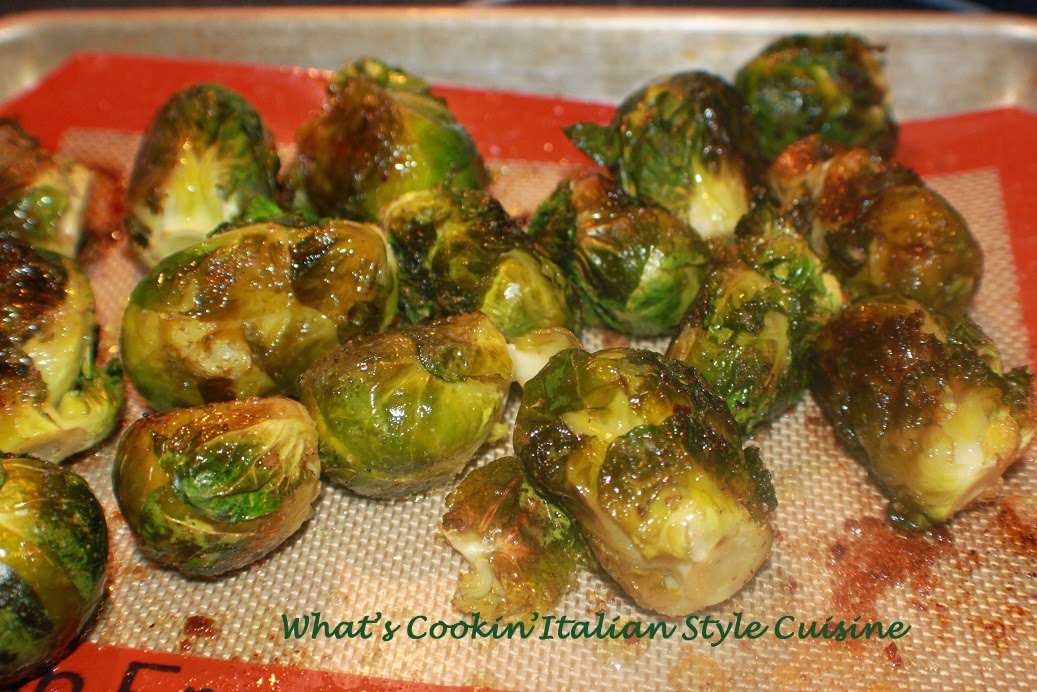 Tuscan Roasted Brussels Sprouts Recipe What's Cookin' Italian Style
