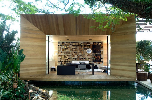 Modern home interior, Brazil