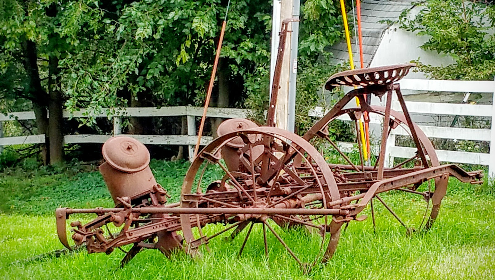 History and Culture by Bicycle Antique Farm Planter