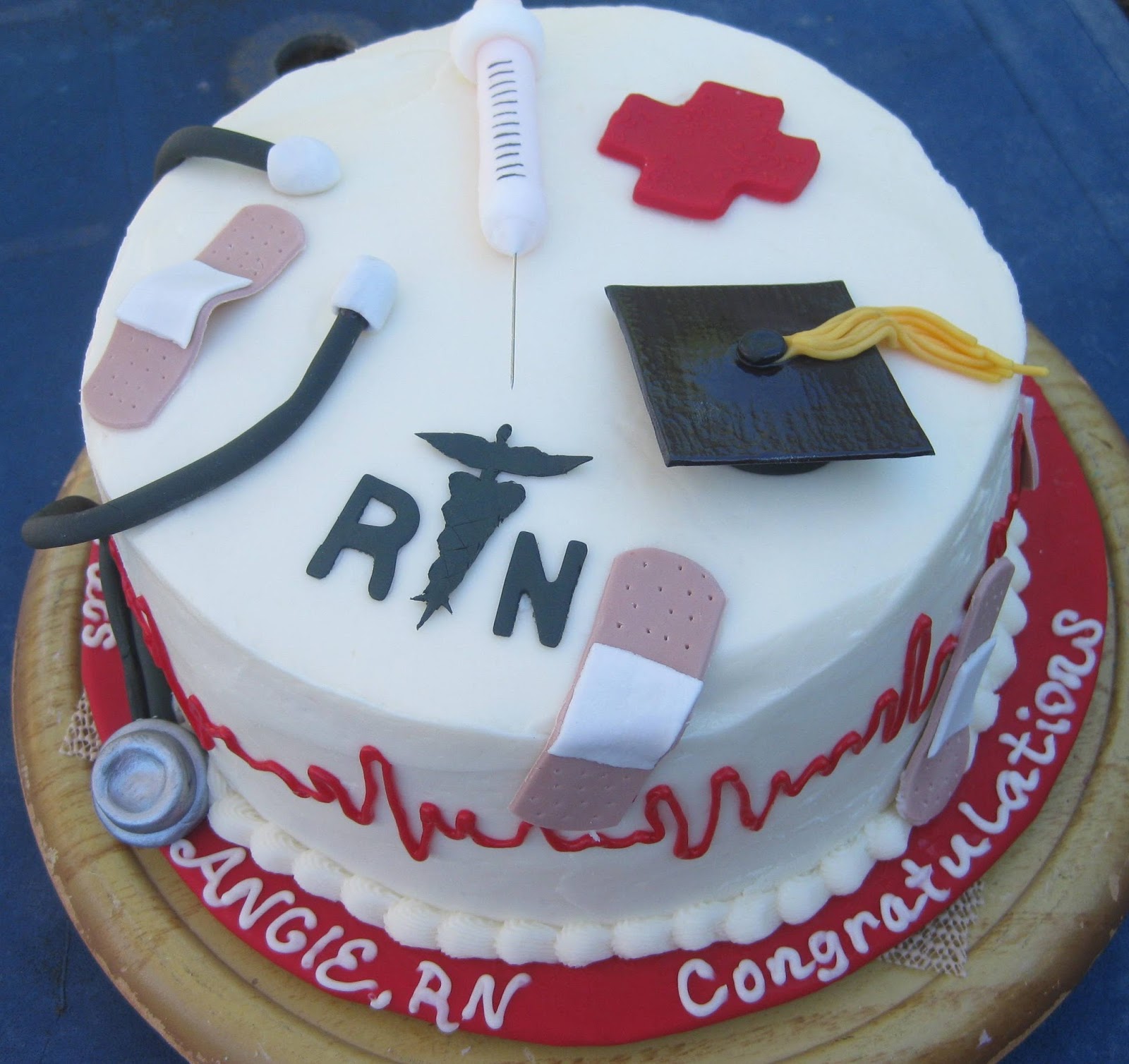Tiers of Joy Cakes NURSE ANGIE GRADUATES