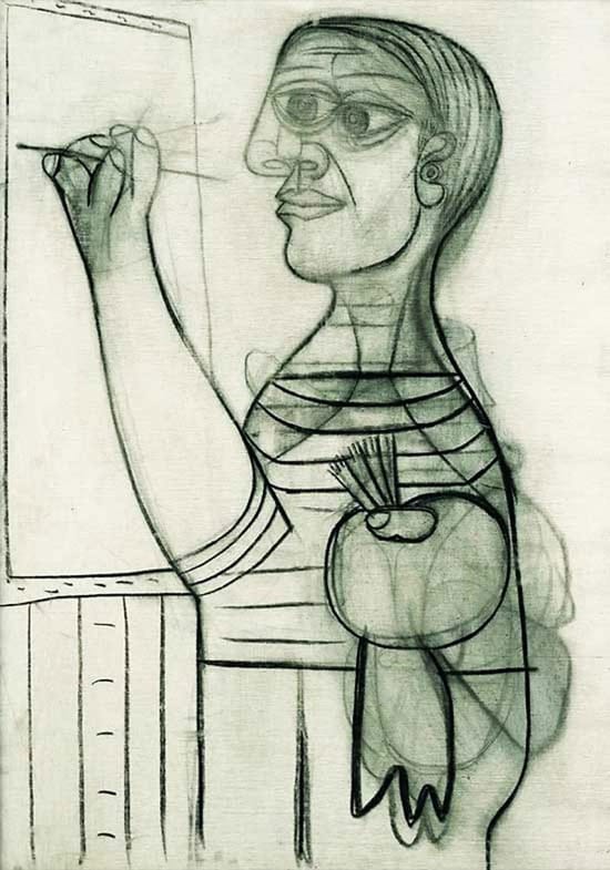Autorretrato de Picasso en 1938, con 56 años Autorretrato de Picasso en 1938, con 56 años