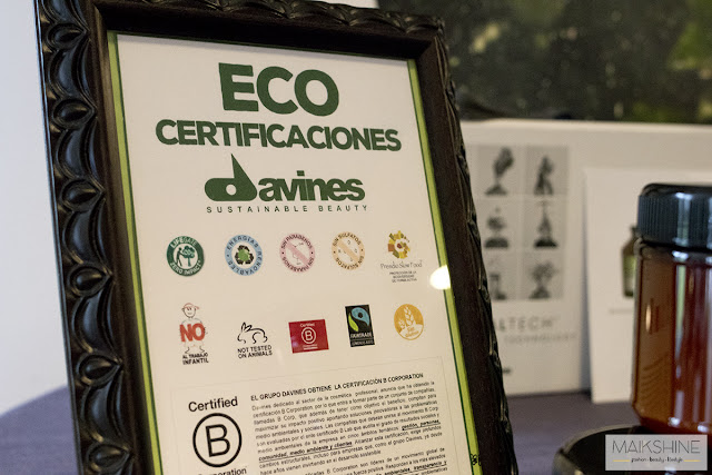Eco certificaciones Davines