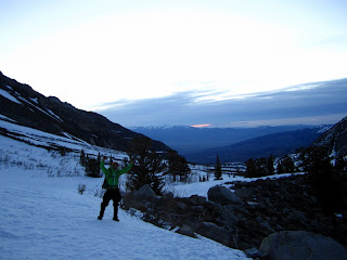 Getting an alpine start. Almost at Horton Lake right before sunrise.
