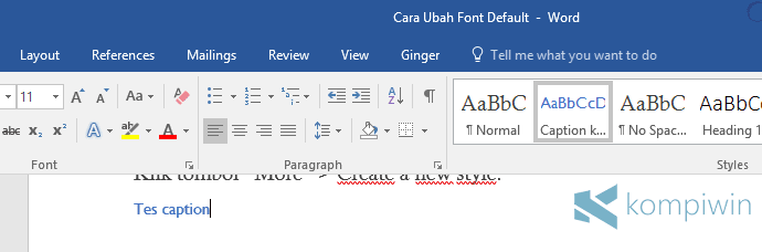 mengetik di microsoft word