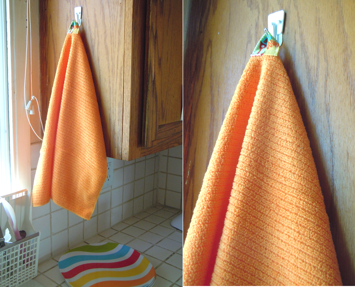 Tutorial: How to Make a Hand Towel Loop - Naturally Creative Mama