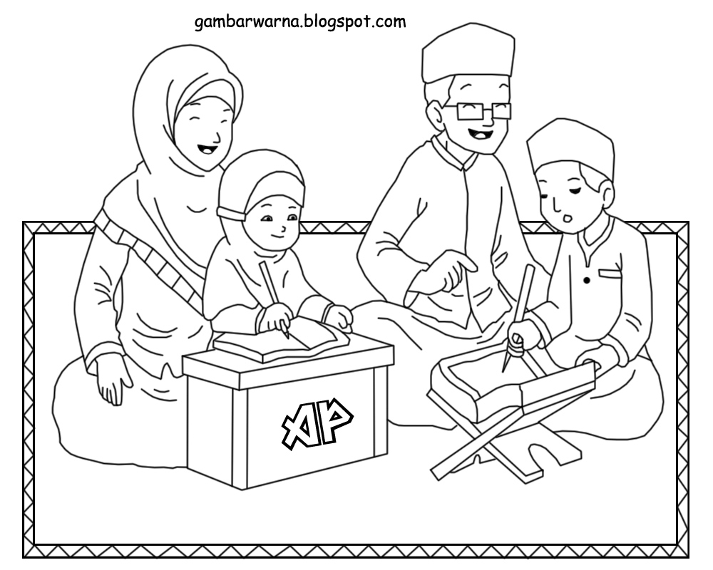 Mewarnai Gambar Keluarga Untuk Anak Tk