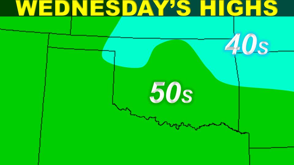 Oklahoma Weather Lab Cold Air Invades Tuesday, Wednesday