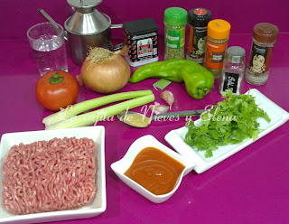 Ingredientes Chile con carne