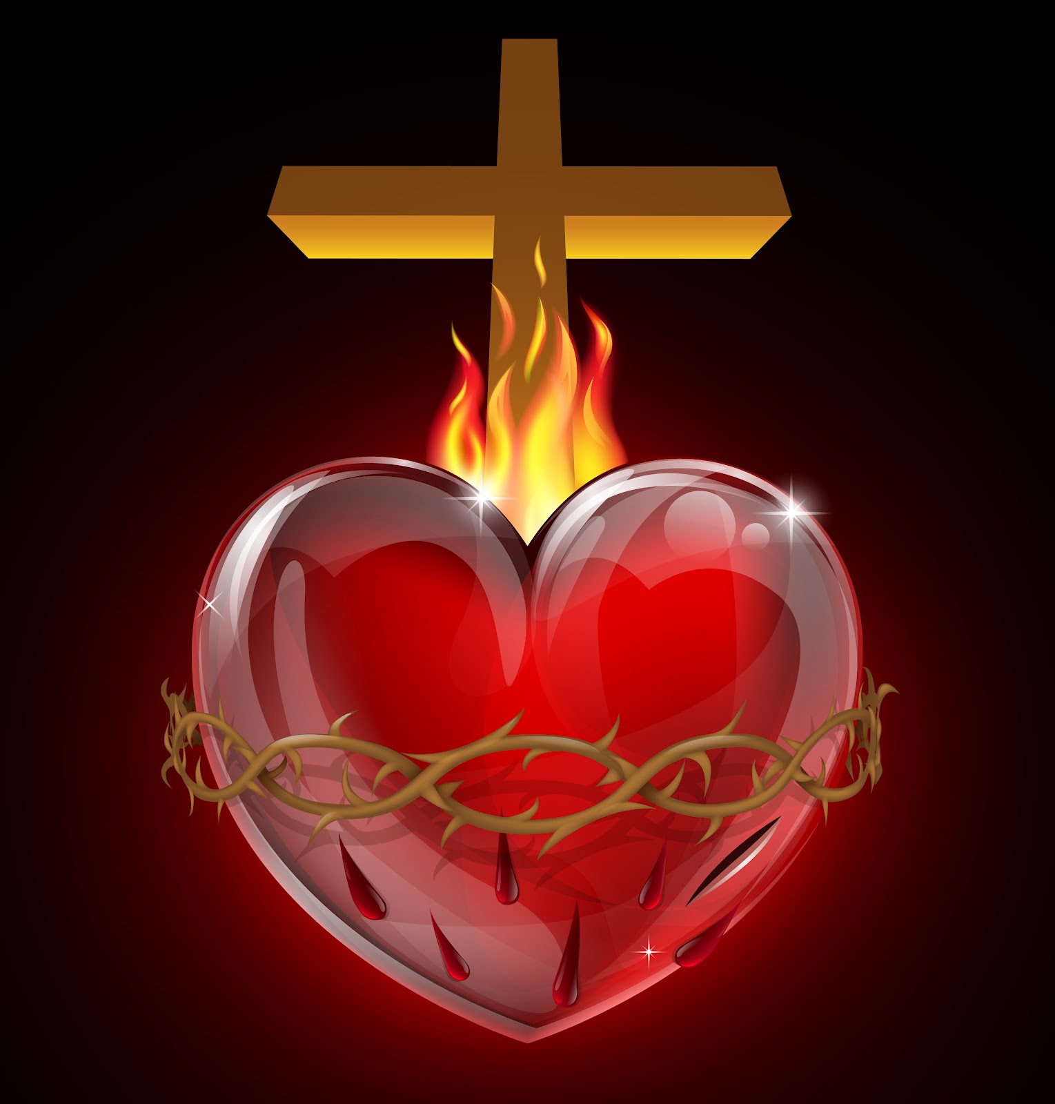 free clip art sacred heart of jesus - photo #31