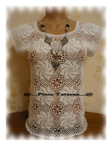 Lucru de mana crosetat, tricotat: Bluze crosetate+schema.