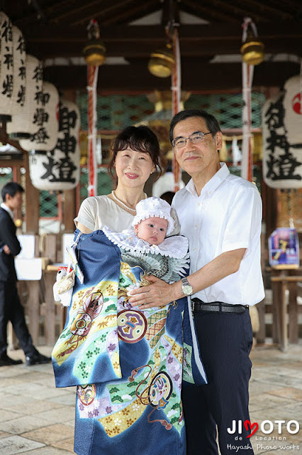 御香宮神社でのお宮参出張撮影