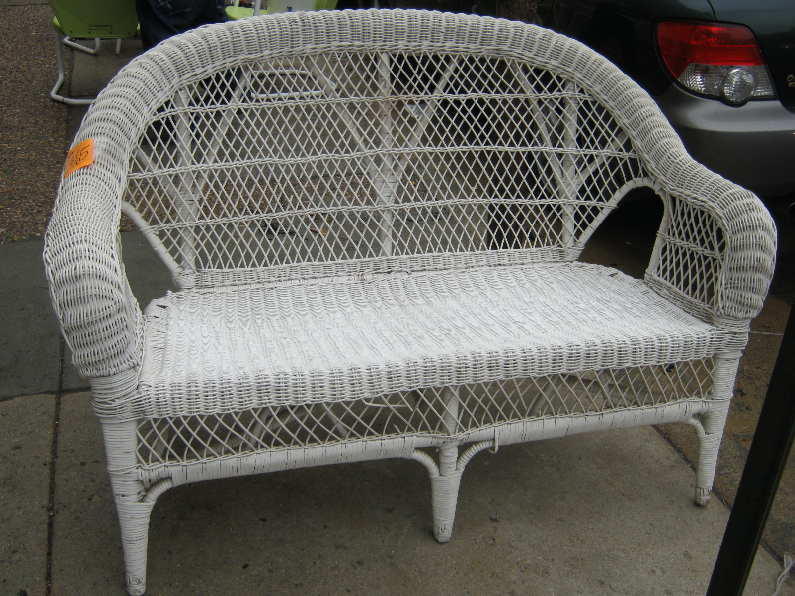 Uhuru Furniture & Collectibles White Wicker Wonderland SOLD