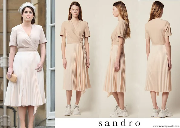 Princess Eugenie wore Sandro wrap dress