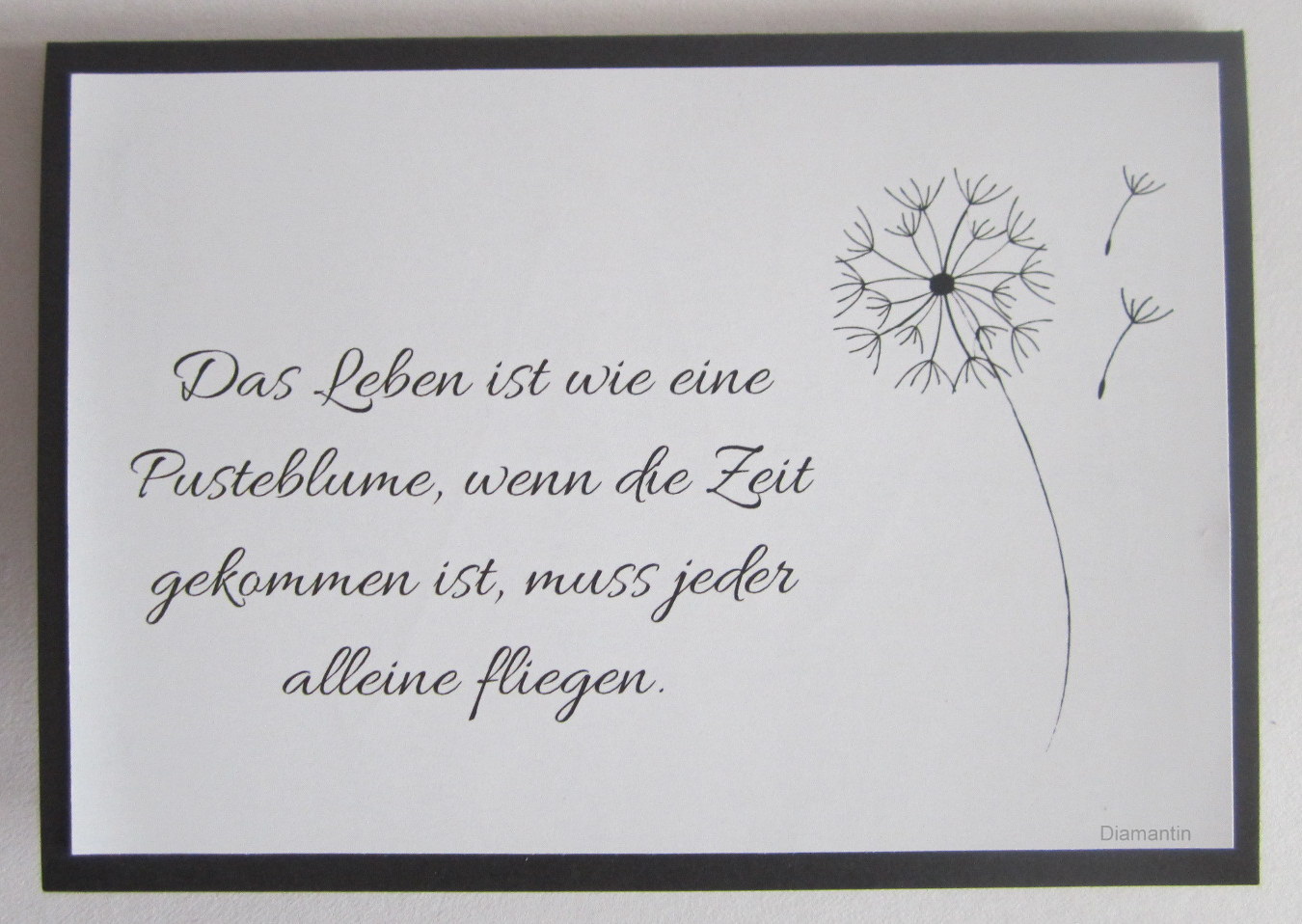 Diamantin´s Hobbywelt: Trauerkarten